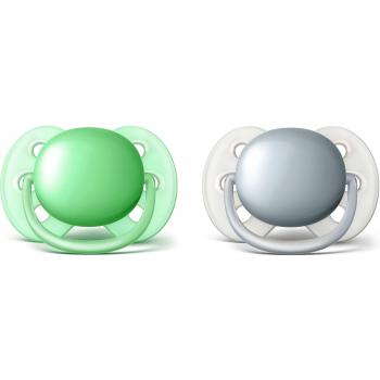 Chupetes Avent Ultra Soft 0-6 Meses Neutros (2 Piezas)