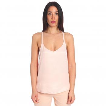 Top De Tirantes TWINSET De Raso Rosa - Elegante y femenino