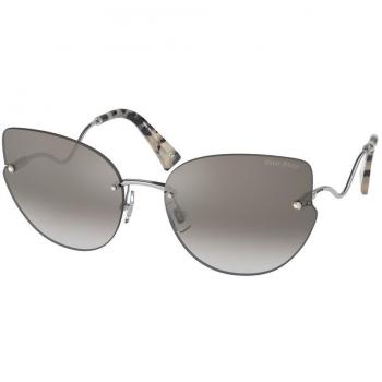 Miu Miu MU51XS 1BC5O0 Women’s Sunglasses Silver Size 63