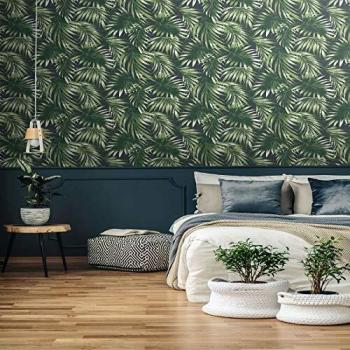 Superfresco Easy Green Elegant Leaves Tropical Trail Wallpaper