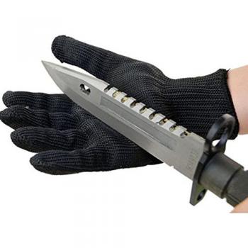 MASUNN Prueba De Protección De Alambre De Acero Inoxidable Guantes De Seguridad De Corte De Malla Metálica Anti-Corte Guantes De Trabajo