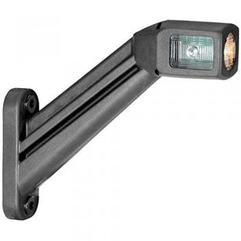 HELLA 2XS 011 744-061 Luz de gálibo - LED - 12/24V - Cable: 2000mm - Conector: AMP - 2polos - derecha/Montaje lateral ext.