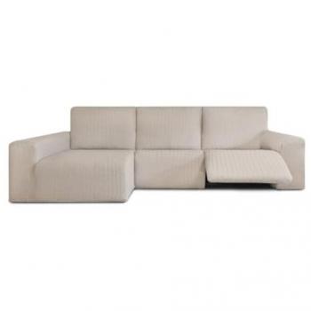 Funda para chaise longue de brazo largo izquierdo Eysa JAZ Beige 180 x 120 x 360 cm