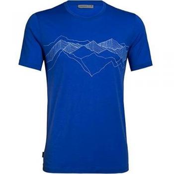 icebreaker Tech Lite Peak Patterns 2020 - Camiseta de manga corta para hombre, diseño de lapis, talla XL