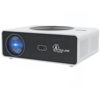 Extralink Vision MAX Smart Proyector Portátil con Android 12.0, 800 ANSI, 1080P Full HD hasta 300 Pulgadas, WiFi6, Enfoque Automático, Corrección Trapezo