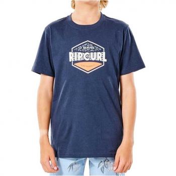 Camiseta de Manga Corta Infantil Rip Curl Filler Tee B Azul