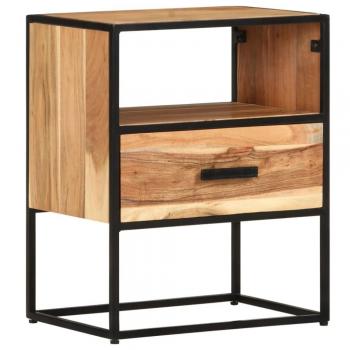 Acacia Wood Bedside Table 15.7x11.8x19.7