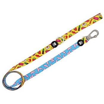 Dukier Sweets Correa para Perros, Extensible, Largo y Resistente, con Mosquetón de Cierre de Seguridad, Diseño de Neopreno, Talla L