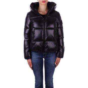 Black Padded Hooded Women's Jacket - Save The Duck Biddy