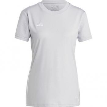 Camiseta de fútbol Adidas Tabela 23 manga corta para mujer en color gris