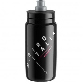 Elite Fly GIROD'ITALIA 2018 - Botella de agua para bicicleta, 550 ml, color negro