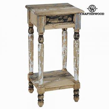 Pedestal 1 cajón decapado - Colección Poetic by Craften Wood