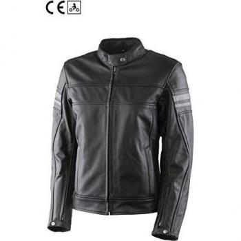 OJ Legend - Chaqueta de moto para mujer, de piel, desenfundable con protecciones S