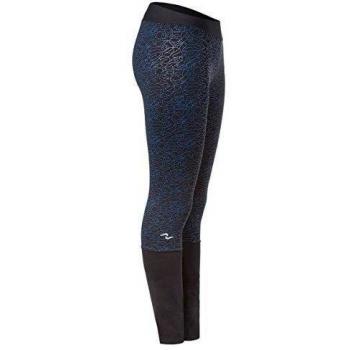 Naffta PA765 - Pantalón pitillo para mujer, color negro / azul fluor, talla M