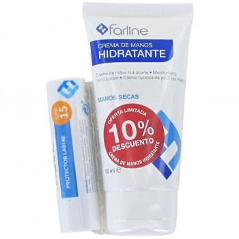 Farline Crema de Manos Hidratante 50ml + Protector Labial SPF15