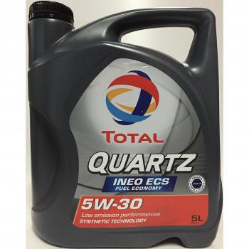 Aceite de motor para coche Total Quartz Ineo Ecs 5W30 5l