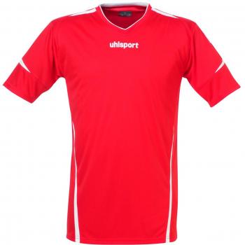 Uhlsport Camiseta Team Manga Corta, Todo el año, Unisex, Color Rojo/Blanco, tamaño XXL