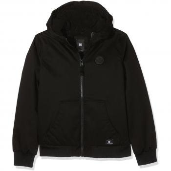 DC Shoes Ellis 4 Boy Chaqueta Resistente Al Agua con Capucha, Niños, Negro