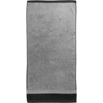 Toalla Jacquard Banda Antracita Rustic Shapes 100 x 150 cm Antracita/Negro
