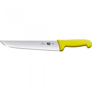 Cuchillo Carnicero Victorinox Fibrox Amarillo 23 cm con Hoja Recta de Acero Inoxidable y Mango Antideslizante Ergonómico