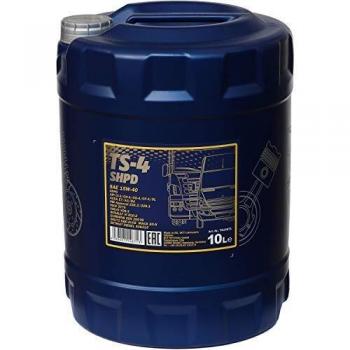 Aceite de motor MANNOL TS-4 SHPD 15W-40, 10L, compatible con MERCEDES-BENZ, VOLVO y MITSUBISHI