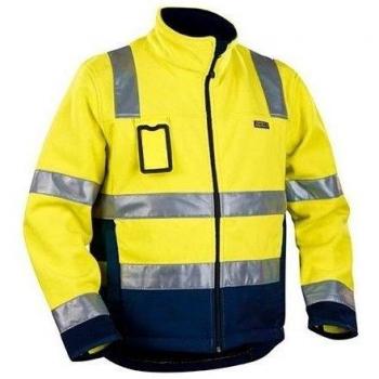 Blaklader - Chaqueta de forro polar alta visibilidad - Blaklader - 48392545 Jaune / Marine XL