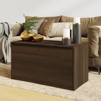 Cofre de Roble Marrón 84x42x46 cm Madera de ingeniería