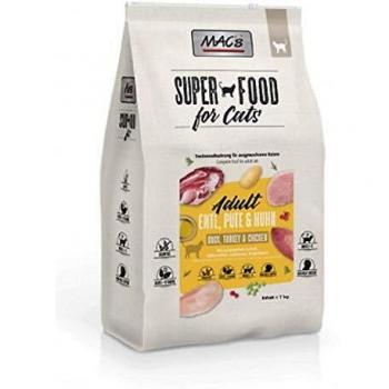 MAC's Superfood for Cats Adult Pato, Pavo y Pollo - 7 kg