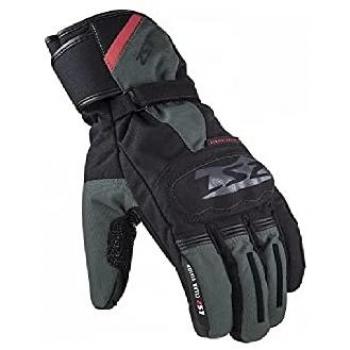Guantes de moto LS2 Snow impermeables para hombre, color negro/verde