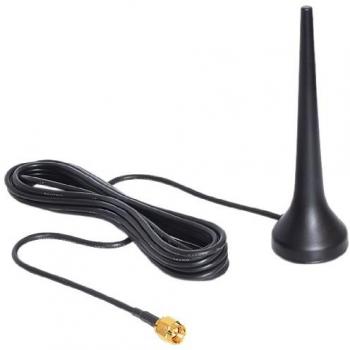 Antena GSM Cuatribanda 2 dBi Omnidireccional con Soporte Magnético SMA - Delock 88690