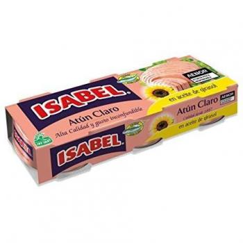 Isabel Atún Claro en Aceite de Girasol, Pack 3 x 80g