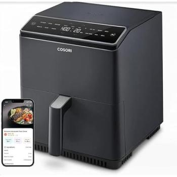 Freidora de aire Cosori Dual Blaze Pro 6.4L 1700W con 12 programas, control táctil y tecnología 360 ThermoIQ