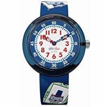 Flik Flak Reloj Analogico para niñas de Cuarzo con Correa en Tela FBNP101