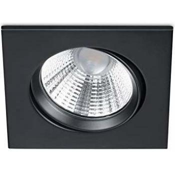 Foco Empotrable LED Cuadrado Negro 5W 345lm 3000K IP23 Pamir Trio