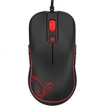 Raton Gaming Ozone M10 - Raton Ergonomico con Cable para Ordenador iniciarse - Sensor Optico, Tecnología Omrom,2000 dpi, Superficien Antideslizante, Ergonómico, USB, Negro