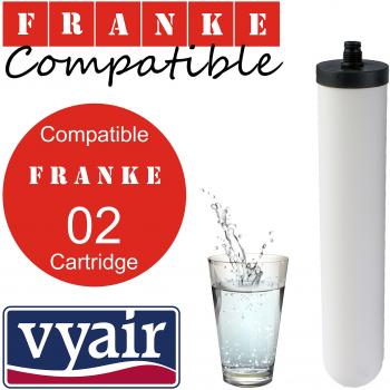 AquaCrest filtro de agua compatibles con Franke FRX02 / FR9455 , Doulton M15 Supercarb y Carron Phoenix cartuchos de filtro cerámico para grifos