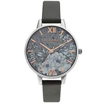 Olivia Burton Ladies Terrazzo Floral Silver Grey Watch (34mm)