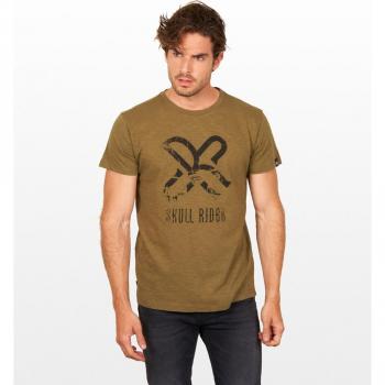 Skull Rider - Camiseta de hombre de manga corta en algodón orgánico con dibujo frontal