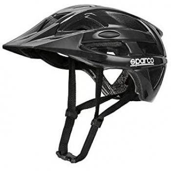 Casco Deportivo eMobility Sparco SPCSE300BK Gris Negro Talla L (58-61 cm) Resistente y Ligero para Bicicleta y Patinete Eléctrico