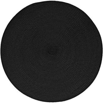 Set de Mesa Tressé Redondo 38 cm Negro