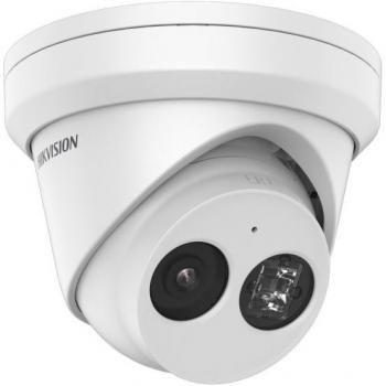 Cámara de Seguridad IP Hikvision Turret IR 4MP (2688 x 1520 píxeles) con Objetivo Fijo, Visión Nocturna, Resistente al Agua y al Polvo, Microfono Integrado