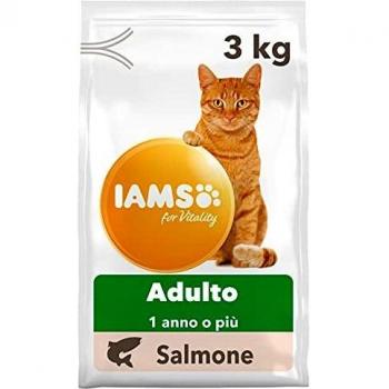 IAMS for Vitality Alimento para Gato Adulto con Salmón, 3 kg