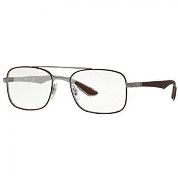 Ray-Ban 0Rx8417, Monturas de Gafas para Hombre, Gunmetal On Matte Brown, 55
