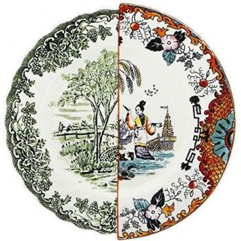 SELETTI-Plato Llano Decorativo Híbrido Llano Grande. Color Medidas: 27X27X3