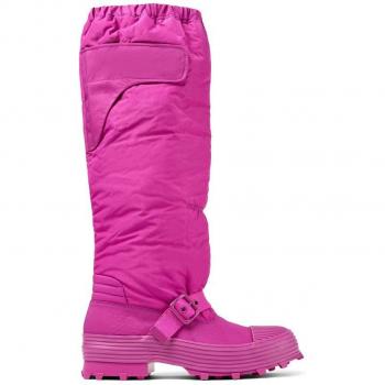 Camperlab Traktori - Unisex High-Top Padded Boots in Purple, Size 42