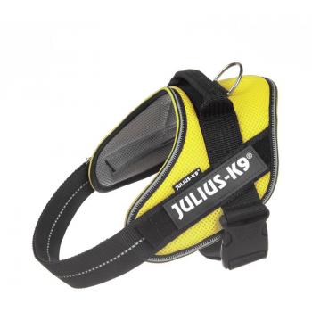 Julius K9 IDC Powair Arnés Neón Amarillo para perros - Ligero, transpirable, diseño de verano
