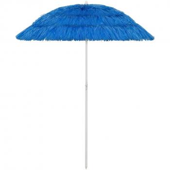 vidaXL Sombrilla de playa azul 180 cm