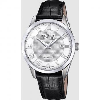 Reloj Suizo Candino Para Hombre, Colección Couple Color Plateado C4710/b
