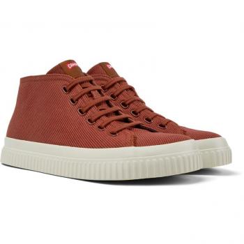Camper Peu Roda - Men's Casual Boots with Laces - Red, Size 46, Cotton Fabric