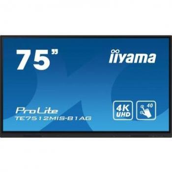 iiyama ProLite TE7512MIS-B1AG 75 Pantalla Táctil Interactiva para Señalización Digital con Wifi y Android 11